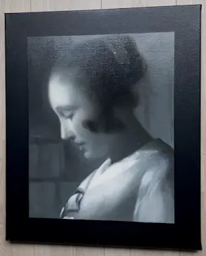 Mary Waters - Brieflezende vrouw, olieverf op doek kopen? Bied vanaf 1495!