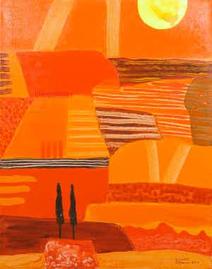 Ronald Boonacker - Acryl op Doek, Camarque verkocht voor € 1!