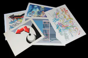 Marian Schutte - en andere! - Lot met 10 werken op papier kaufen? Bieten Sie von 1!