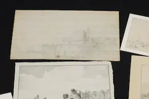 Niet of onleesbaar gesigneerd - Lot van zes 19e-eeuwse tekeningen kopen? Bied vanaf 1!