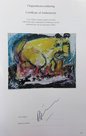 Martin van Wordragen - Olieverf op doek, Sluikstorter - Ingelijst kopen? Bied vanaf 1!