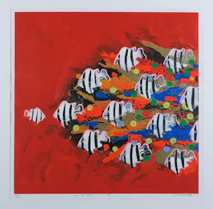 Gino Sauerbier - Zeefdruk, Join the party - Ingelijst kopen? Bied vanaf 50!