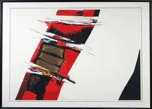 Arty Grimm - Zeedruk, Zonde titel - Ingelijst (Groot) verkocht voor € 80!