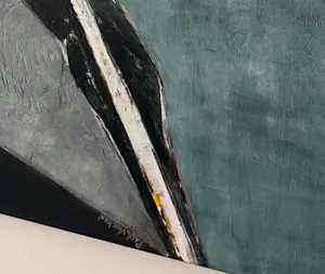 Paul Vincken - abstract kunstwerk vrouwenduo kopen? Bied vanaf 600!