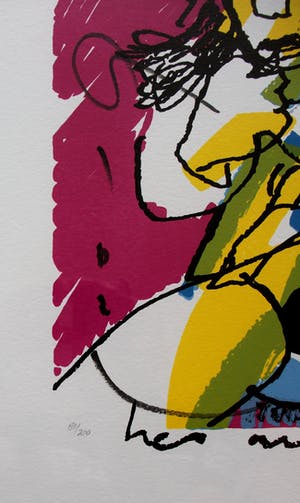Herman Brood - ingelijste zeefdruk: Blow up Queen (keurige lijst!) kopen? Bied vanaf 299!