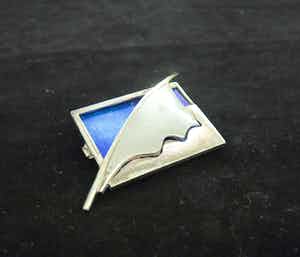 Huub Mikx - Zilveren broche verkocht voor € 1!