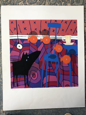 Peter Bastiaanssen - Dog with jumping fisch kopen? Bied vanaf 85!