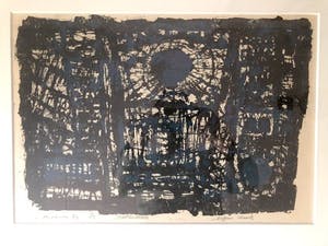 Jaap Kraanen - Kathedrale - Zeefdruk, Ingelijst kopen? Bied vanaf 55!