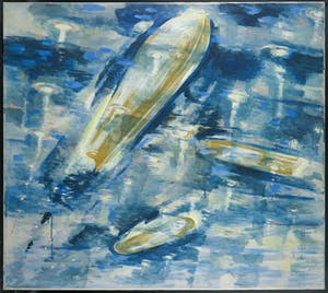 Henk Speth - Olieverf op doek, Op grote diepte kopen? Bied vanaf 1!