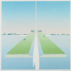 Niet of onleesbaar gesigneerd - Zeefdruk, Silent Green - Ingelijst kopen? Bied vanaf 1!