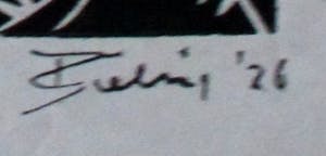 Herman Bieling - Houtsnede: Holy Family kopen? Bied vanaf 55!