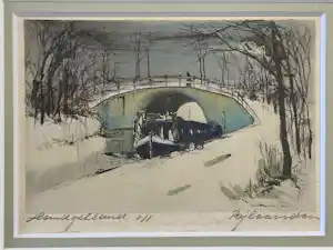 Jan Rijlaarsdam - Winter-Bruggetje vendu pour 110€ !