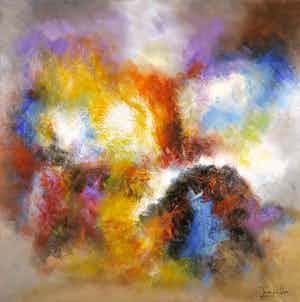 Twan van de Ven - Acryl op doek, Rumours (Groot) verkocht voor € 250!