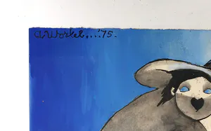 Ans Wortel - Ingelijste gouache met inkt: 'Over ethiek gesproken….' kopen? Bied vanaf 235!