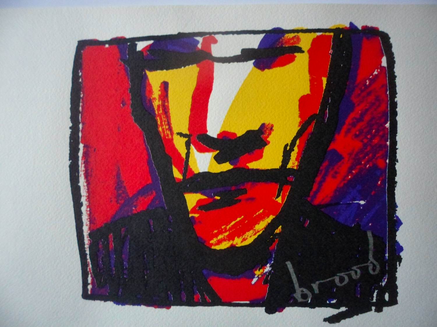 Herman Brood - Zeefdruk, Woedend Licht kopen? Bied vanaf 50!