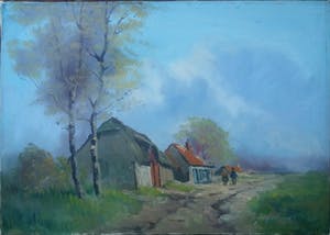 Niet of onleesbaar gesigneerd - Boerderijen in landschap kopen? Bied vanaf 1!