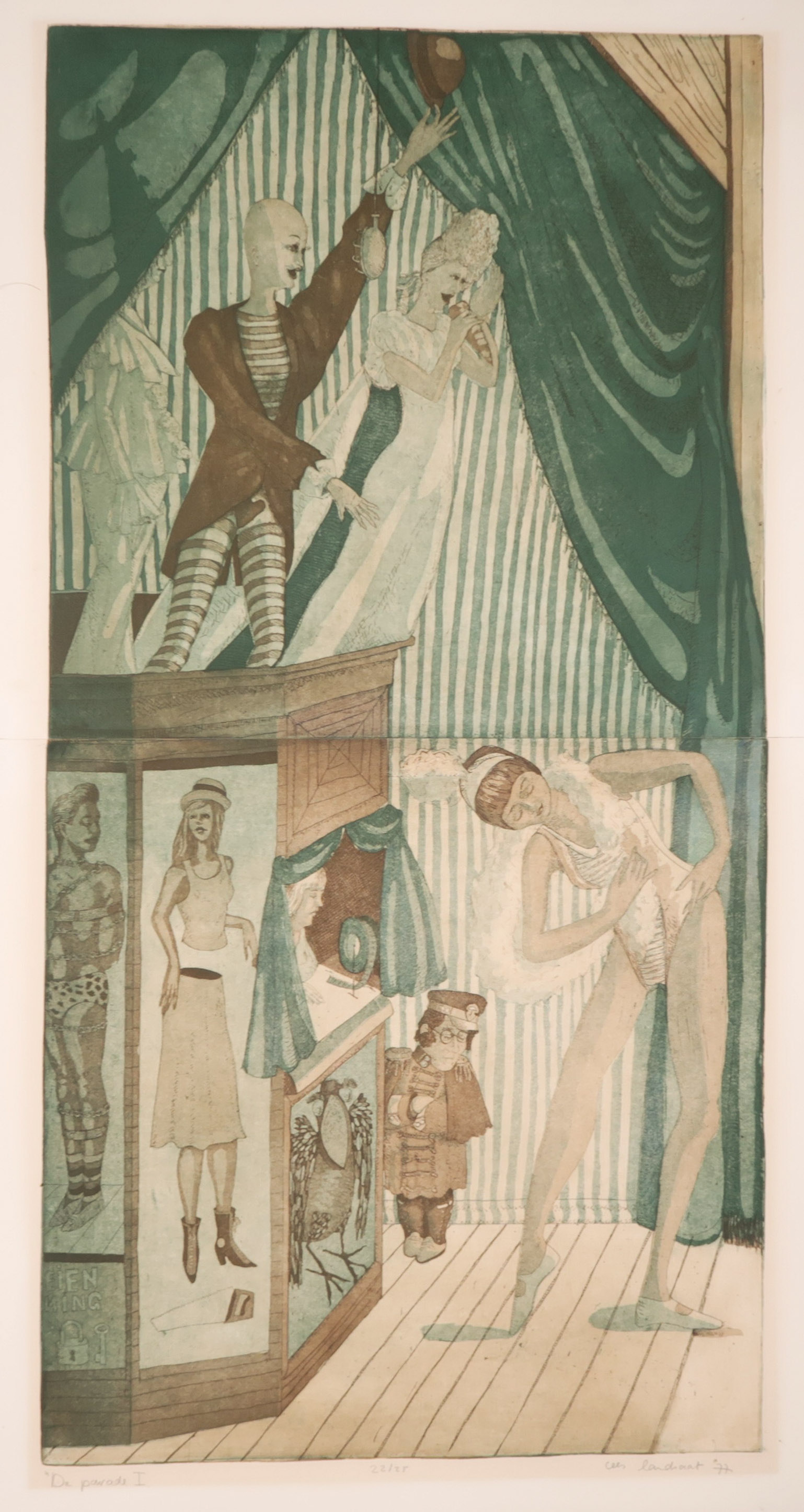 Cees Landsaat - Ets en aquatint, De parada I kopen? Bied vanaf 1!