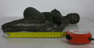Francine Van Mieghem - Sculptuur van brons, Liggend naakt + boek! kopen? Bied vanaf 500!
