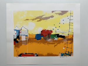 Theo Koster - kleurenzeefdruk - 'Connection' - 2000 kopen? Bied vanaf 50!