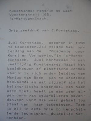 Juul Kortekaas - Zeefdruk. Titel,"Gedreven oerkracht". kopen? Bied vanaf 30!