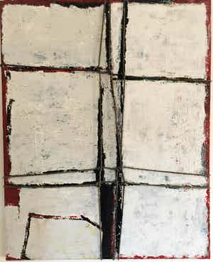 John Foppen - Cornfields Demarcated.......# K 02. XL. GROOT. verkocht voor € 195!