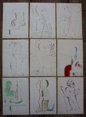 Horst Antes - litho: Dreiundsechzig offsets kopen? Bied vanaf 995!