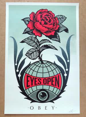 Shepard Fairey - Eyes Open vendu pour 1€ !