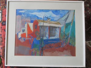 Willem Ernst van Boven - Circusterrein met Kooi 1957 kopen? Bied vanaf 90!