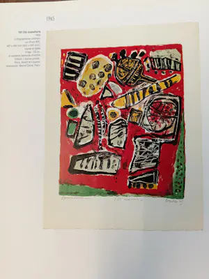 Corneille - "Été Incendiaire" - Zeldzame Antieke Litho uit 1965 kopen? Bied vanaf 599!