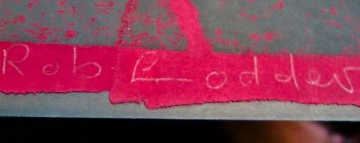 Rob Lodder - Abstract - Houtsnede (Groot!) - Kleine oplage - Op stevig karton kopen? Bied vanaf 1!