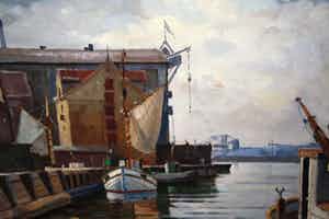 Einar Gross - HAVEN VAN KOPENHAGEN door E GROSS verkocht voor € 250!