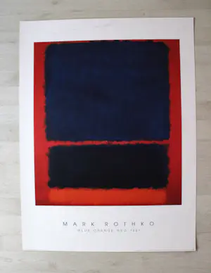Mark Rothko - „Blue, Orange, Red“ - 1966 - Museumsplakate kopen? Bied vanaf 90!