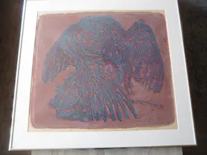 Jan Bezemer - Kleurenlitho: Roofvogel. kopen? Bied vanaf 40!