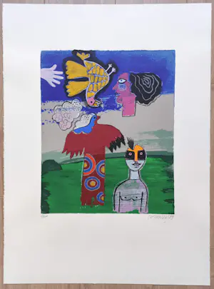 Corneille - Six reves peints, zeefdruk kopen? Bied vanaf 295!