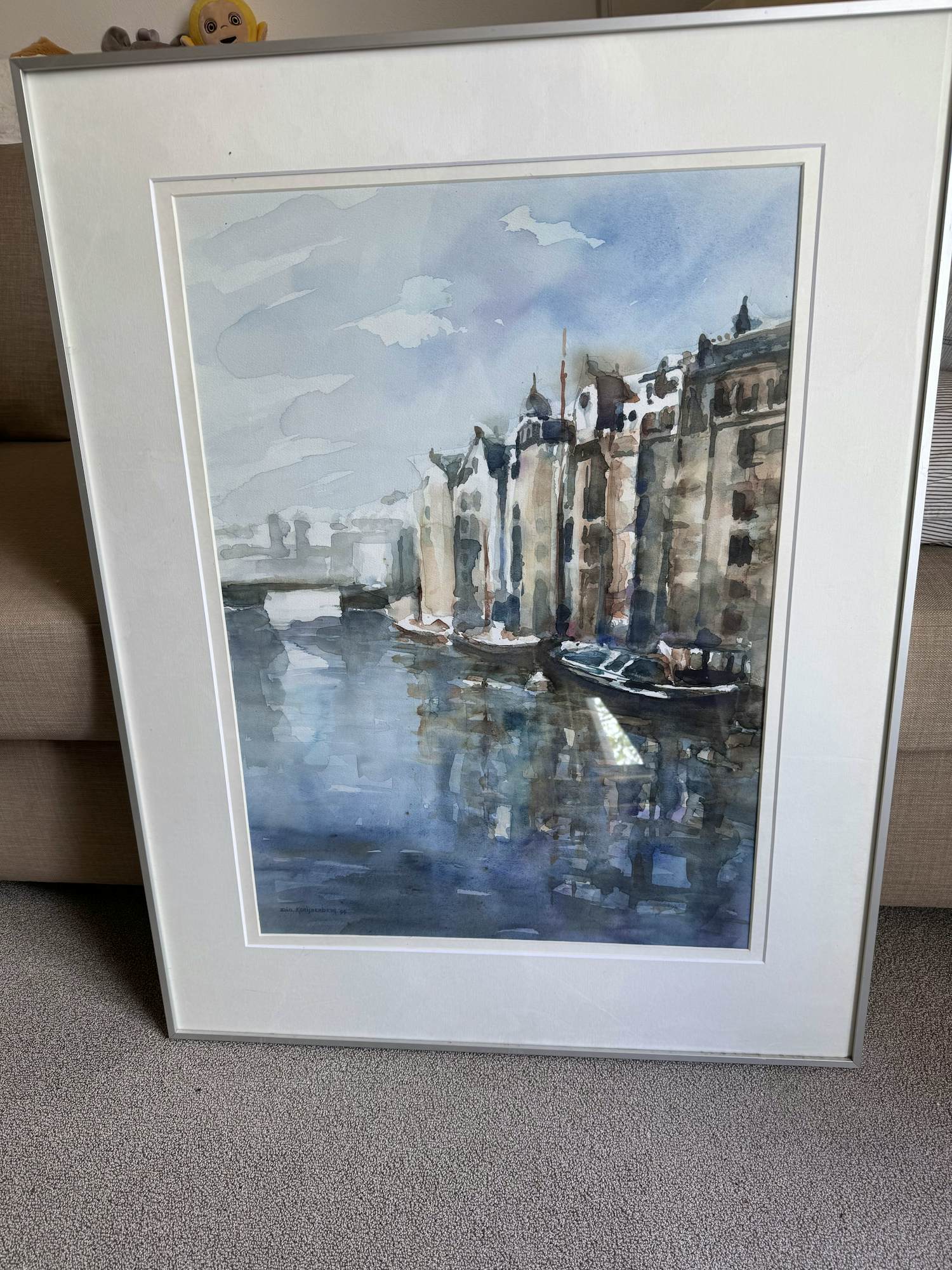 Dio Konijnenberg - Aquarel, Zonder titel - Ingelijst kopen? Bied vanaf 75!