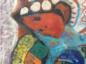 Niet of onleesbaar gesigneerd - portret van boerenvrouw - acryl op canvas, ingelijst kopen? Bied vanaf 1!