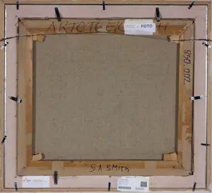 Arnold Smith - Olieverf op doek, Regenachtige dag - Ingelijst kopen? Bied vanaf 200!