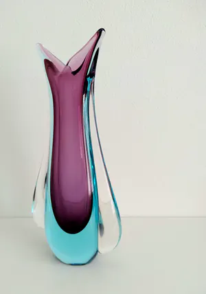 Niet of onleesbaar gesigneerd - oogverblindende vaas naar Flavio Poli, Murano, handgemaakt kopen? Bied vanaf 1!