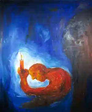 Eta Bender - Olieverf op doek, Licht in het donker (Zeer groot) verkauft für € 100!