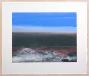 Henri Plaat - Gouache, Zonder titel - Ingelijst verkocht voor € 80!