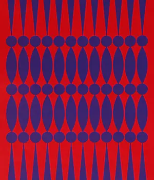 Dordevic Miodrag - Kinetische compositie - 1967 - Originele zeefdruk - Handgesigneerd kunstenaarsexemplaar kopen? Bied vanaf 100!