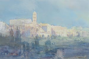 Frans Manders - Gouache, Rome kopen? Bied vanaf 50!