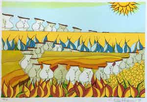 Patty Harpenau - Avondvierdaagse | zeefdruk (ingelijst) verkocht voor € 45!