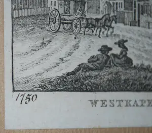 Carel Frederik Bendorp (I) - Westkapelle, Zeeland - gravure 1792 - uniek handgesigneerd - kopen? Bied vanaf 50!
