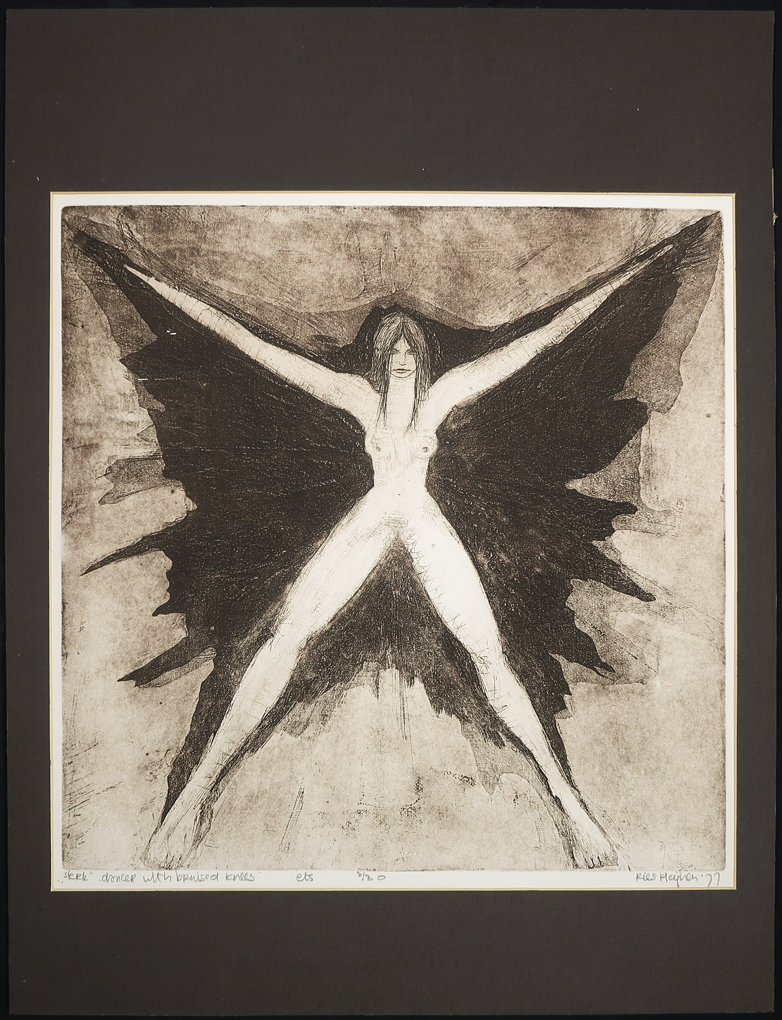 Ries Kleijnen - Ets, Dancer with bruised knees kopen? Bied vanaf 1!