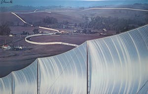 Christo - Gesigneerde druk A Wall to Nowhere - Ingelijst (Groot) kopen? Bied vanaf 1!