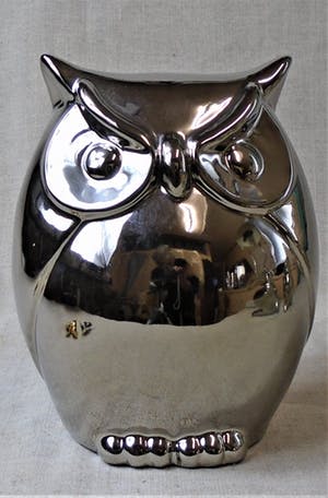 Niet of onleesbaar gesigneerd - 8 Zilverkleurige uilen Hollywood Regency Style kopen? Bied vanaf 10!