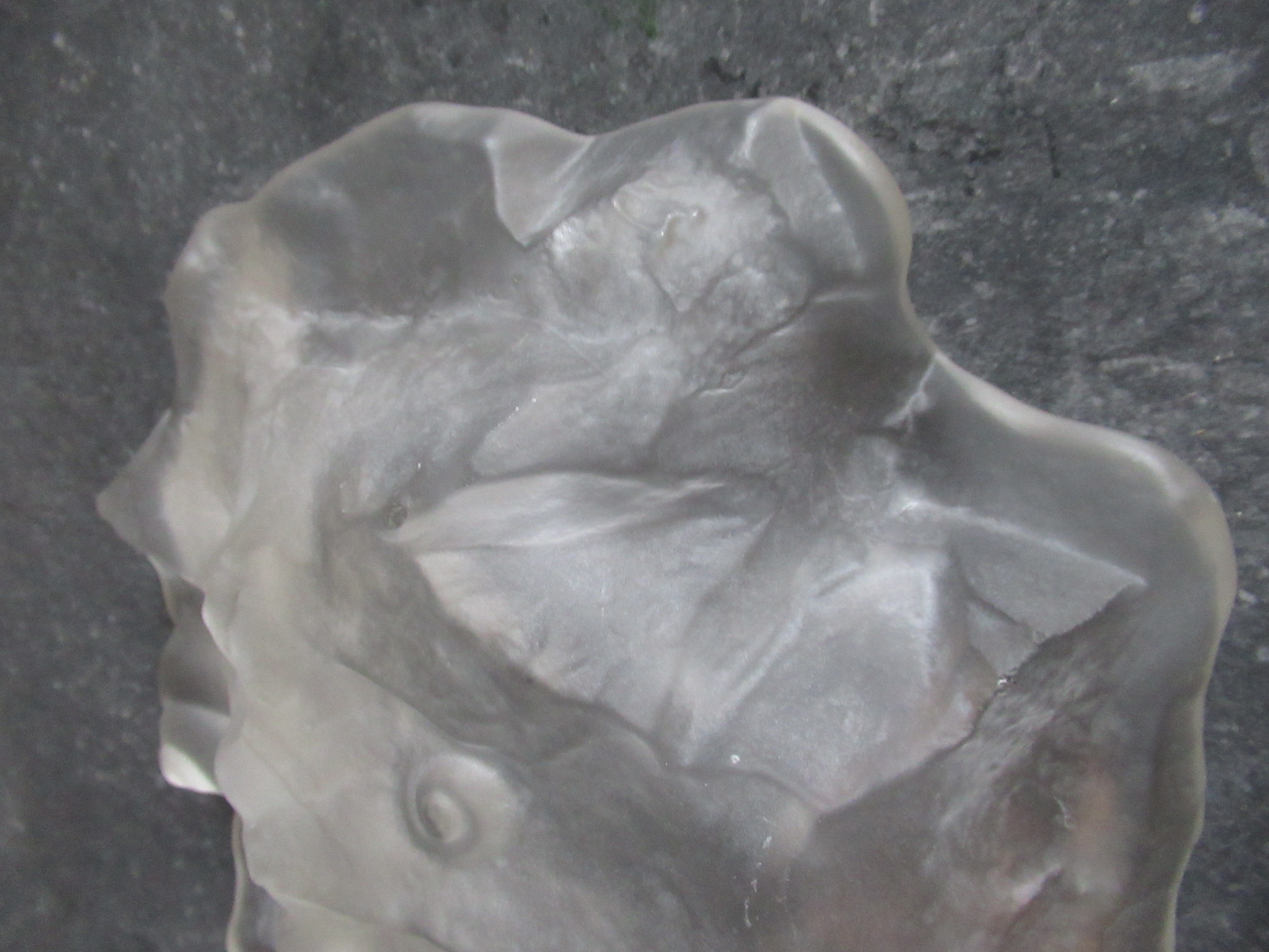 Walther glas - A-symtrische schaal met slak/schelp motieven kopen? Bied vanaf 1!