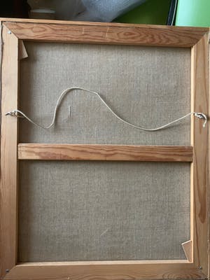 Niet of onleesbaar gesigneerd - Stilleven van stoel met kleren kopen? Bied vanaf 10!