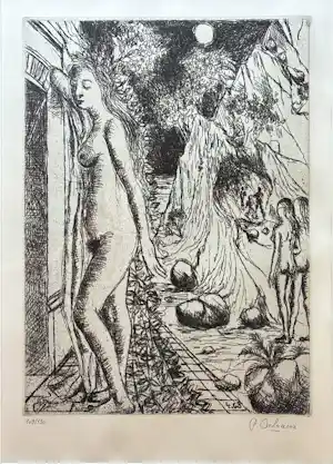 AcheterPaul Delvaux - Eve - 1971? Enchérissez de 520!